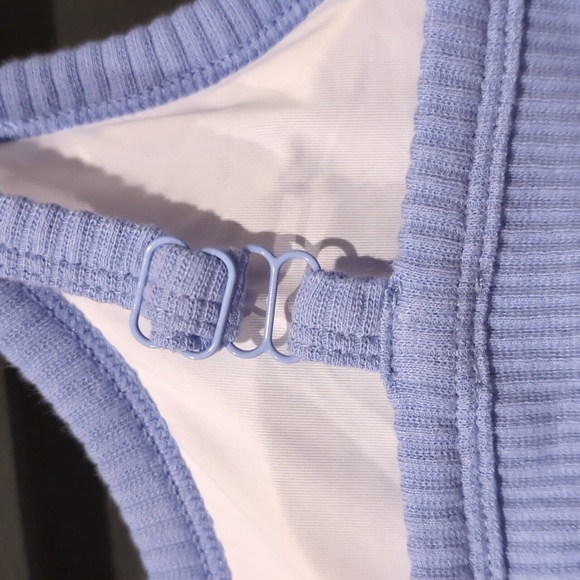 Klassy Network Ribbed Crop Tank (Purple) - Size L - Picture 4 of 5